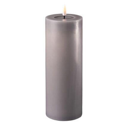 Deluxe Homeart led kaars - Grijs