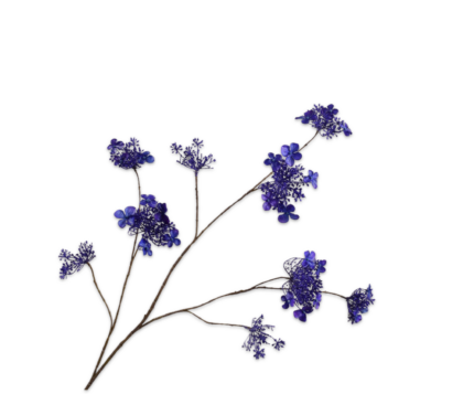 Hortensia kunst blauw xl (vertakt)