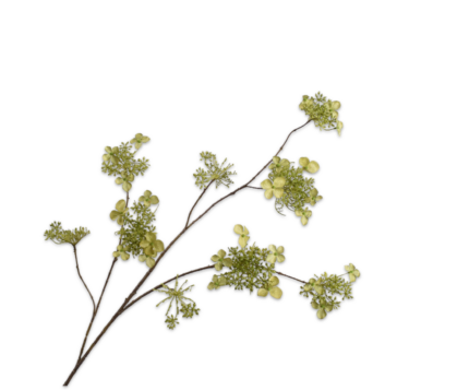 Hortensia kunst groen xl (vertakt)