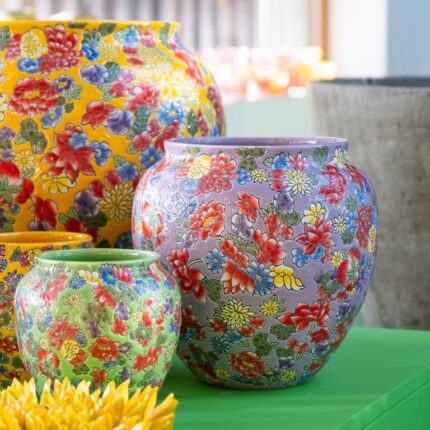 Pot met bloemenprint Des Pots