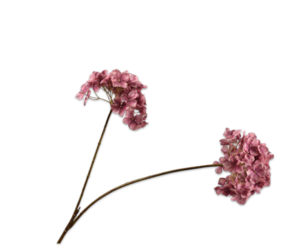 Hortensia zijde vertakt roze